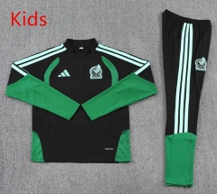 26-27 Mexico Black Kids/Youth Soccer Tracksuit-2315