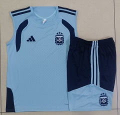 26-27 Argentina Sky Blue Thailand Vest Soccer Tracksuit -815