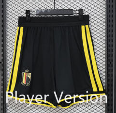 （s-3xl）Player version 2026 World Cup Belgium Home Black Thailand Soccer Shorts-888