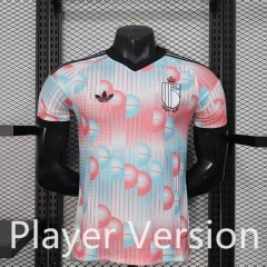 Player Version 2026-27  Belgium Away Pink&Blue Thailand Soccer Jersey AAA-888