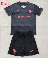 25-26 Torino FC Away Black kids  Soccer Uniform-AY