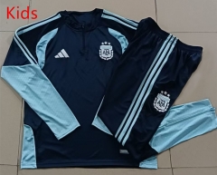 26-27 Argentina Royal Blue Kids/Youth Soccer Tracksuit-815