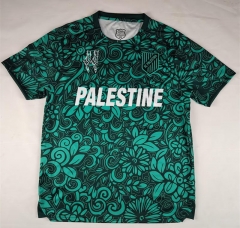 (S-4XL) 25-26 English Palestine Camouflage Dark Green Thailand Soccer Jersey AAA-2038
