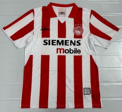 Retro Version 04-05 Olympiacos F.C. Home Red&White Thailand Soccer Jersey AAA-503