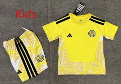2026-27 Scotland Goalkeeper Yellow Kids/Youth Soccer Uniform-6748