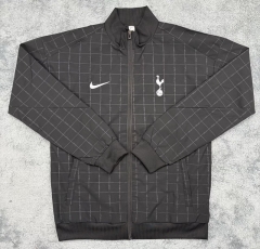 25-26 Tottenham Hotspur Black&Grey Thailand Soccer Trench Coat-3841