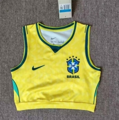 (s-xl)2026-27 Brazil Home Yellow Thailand Women Soccer vest Jersey AAA-5698