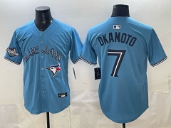 MLB Toronto Blue Jays Blue#7 Jersey（logo4）-0840