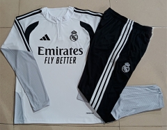 26-27 Real Madrid White Thailand Soccer Tracksuit-815