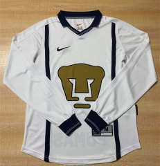 （s-3xl）Retro Version 99-00 PA UNAM Home White LS Thailand Soccer Jersey AAA-6895