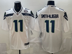 NFL  Seattle Seahawks White#11 Jersey-0840
