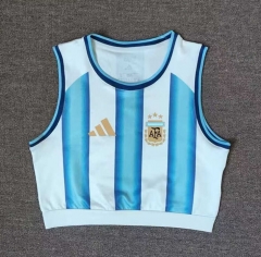 （s-xl）25-26 Argentina Home Blue&White Women Thailand Soccer  Vest Jersey AAA-5698