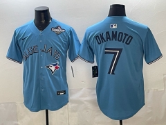 MLB Toronto Blue Jays Blue#7 Jersey（logo5）-0840
