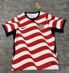 （s-4xl）26-27 USA Home Red Thailand Soccer Jersey AAA-4506