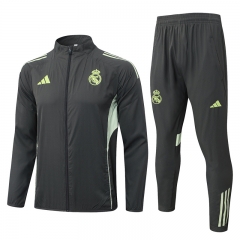 2025-2026 Real Madrid Grey&Green Thailand Trench Coat Suit -815