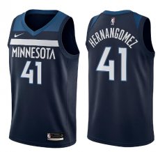 75th anniversary NBA Minnesota Timberwolves Dark Blue #41 Jersey-311