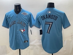 MLB Toronto Blue Jays Blue#7 Jersey（logo7）-0840