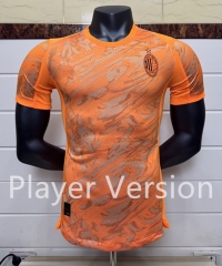 Player Version 2025-2026 AC Milan Orange Thailand Soccer Jersey AAA-6057