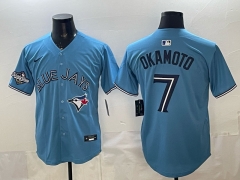 MLB Toronto Blue Jays Blue#7 Jersey（logo 3）-0840