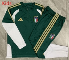 2026-27 Italy Green Kids/Youth Soccer Tracksuit-815