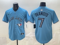 MLB Toronto Blue Jays Blue#7 Jersey（logo 1）-0840