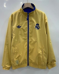 25-26 Real Madrid Blue Thailand Trench Coat-0255