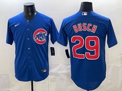 New MLB Chicago Cubs Blue #29  Jersey-0840