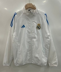 25-26 Real Madrid White Thailand Trench Coat-0255