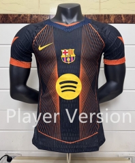 Player Version 25-26 Special Edition Barcelona Black Orange Thailand Soccer Jersey AAA-6057