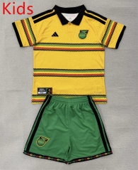 2026-27 Jamaica Home Yellow Soccer Kids/Youth Uniform-AY