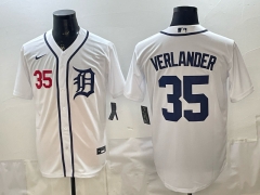 New MLB Detroit Tigers White #35  Jersey(logo6)-0840