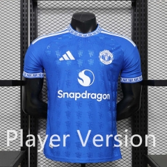 Player Retro Version 26-27 Manchester United Blue Thailand Soccer Jersey-888