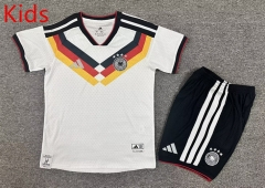 2026-27  Germany Home White  Kids/Youth Soccer Uniform-7809