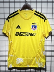 (S-4XL) 26-27 Colo-Colo Goalkeeper Yellow Thailand Soccer Jersey AAA-GB
