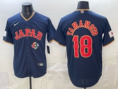 MLB 2026 World cup Japan Royal Blue #18 Jersey（logo5）-0840