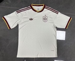 (S-4XL) 2026 Correct Version World Cup Spain Away White Thailand Soccer Jersey AAA-7209