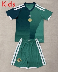 26-27 Northern Ireland Home Green Kids/Youth Soccer Uniform-AY