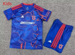 2026-27 Universidad de Chile Home Blue Kids/Youth Soccer Uniform-7809