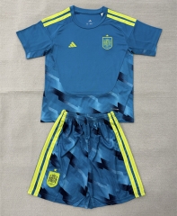 2026-27 Spain Goalkeeper Blue Soccer Uniform-AY