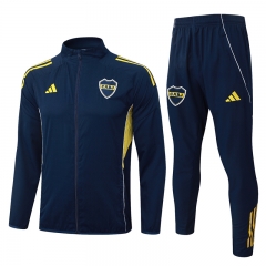25-26 BOCA Juniors Royal Blue Trench Coats Uniform -815