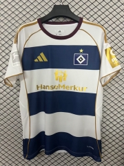 (S-4XL) 26-27 Hamburger SV  White&Blue Thailand Soccer Jersey AAA-2044