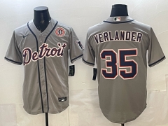 New MLB Detroit Tigers Grey #35  Jersey-0840