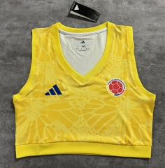 2026-27 Colombia Home Yellow Women Thailand Soccer vest Jersey AAA-4506