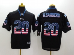 NFL Detroit Lions Blue #20 Jersey（logo1）-0840