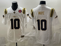 NFL New England Patriots Retro 3rd Version White #10 Jersey（logo3）-0840