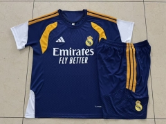 26-27 Real Madrid Royal Blue Short-sleeved Thailand Soccer Tracksuit-815