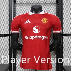 Player Version  26-27 Manchester United Home Red Thailand Soccer Jersey-888