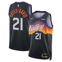 2021 City Versiob NBA Phoenix Suns Black #21 Jersey
