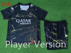 Player Version 2026-2027 Dark Night Version Paris SG Black Kid/Youth Soccer Uniform-9926
