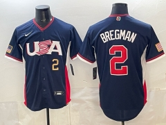 2026 World cup MLB USA Blue #2 Jersey(logo2)-0840